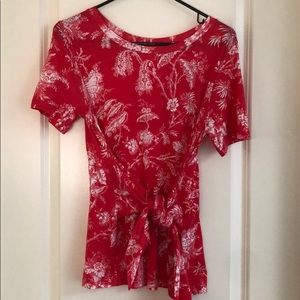 Anthropology wrap shirt